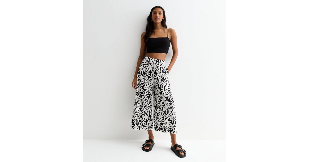 Printed Pants PRE-ORDER - Floral Black