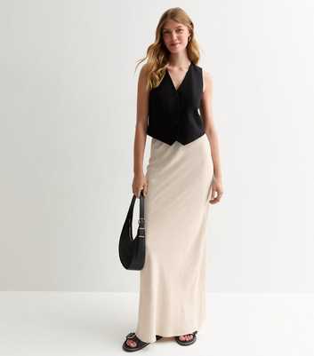 Tall Stone Linen-Look Maxi Skirt