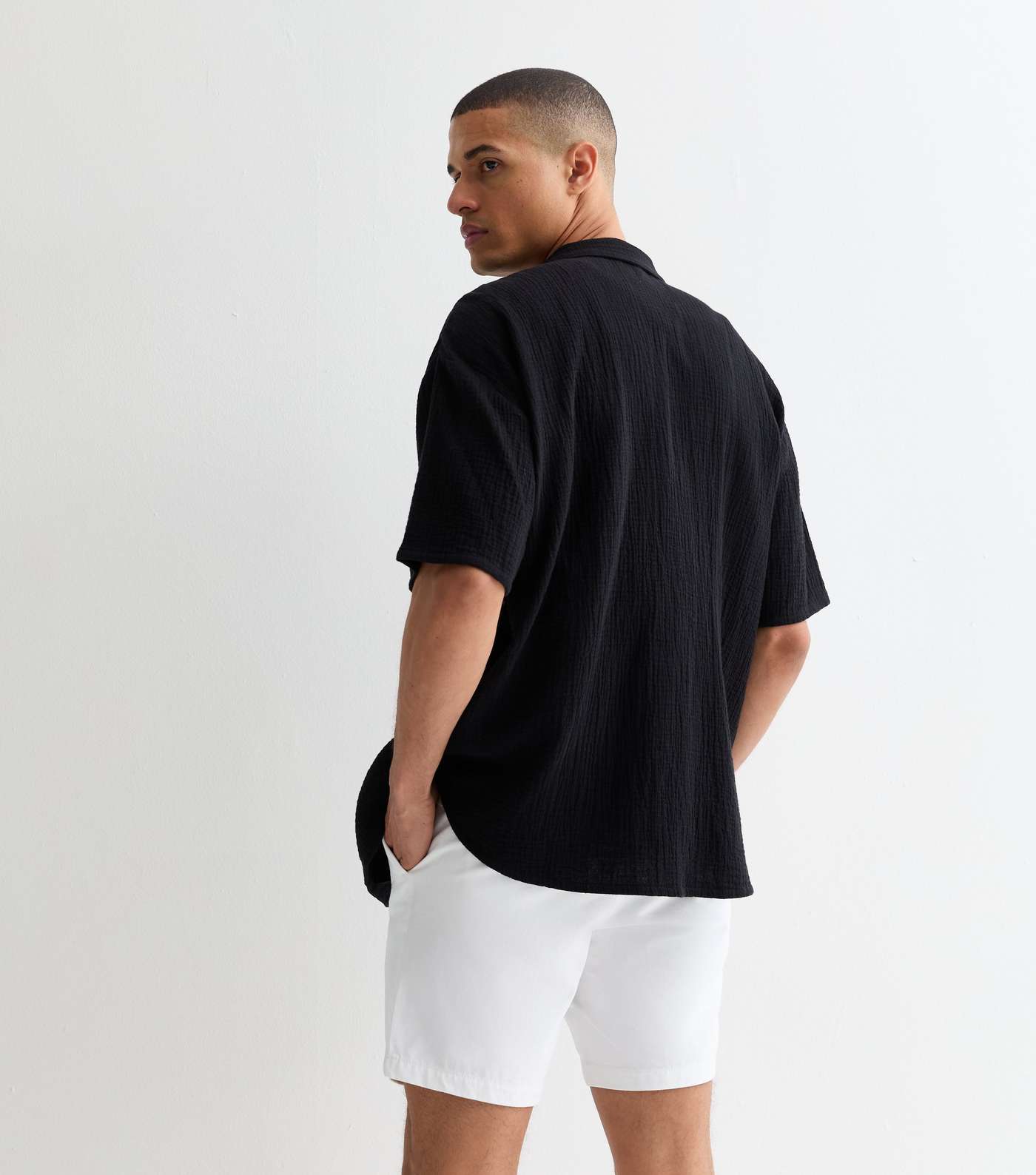 White Regular Fit Chino Shorts Image 4