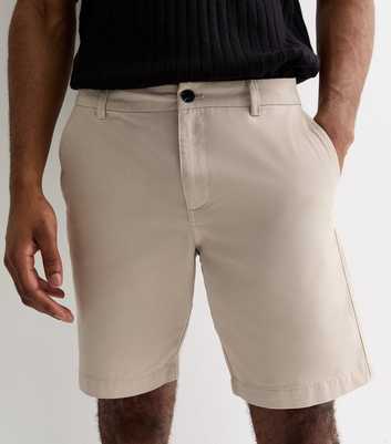 Stone Regular Cotton Chino Shorts