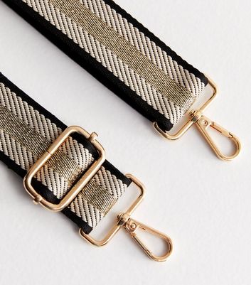 Gold Stripe Bag Strap New Look