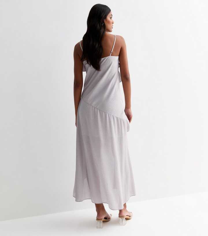 sachin and babi light blue dress Light Grey Strappy Knit Midi Dress main image 0