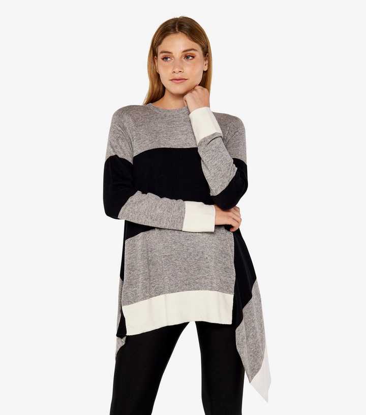 Graphic Colourblock Longline Jumper, Clothing Sale