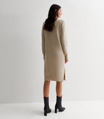 High neck best sale dress with cardigan