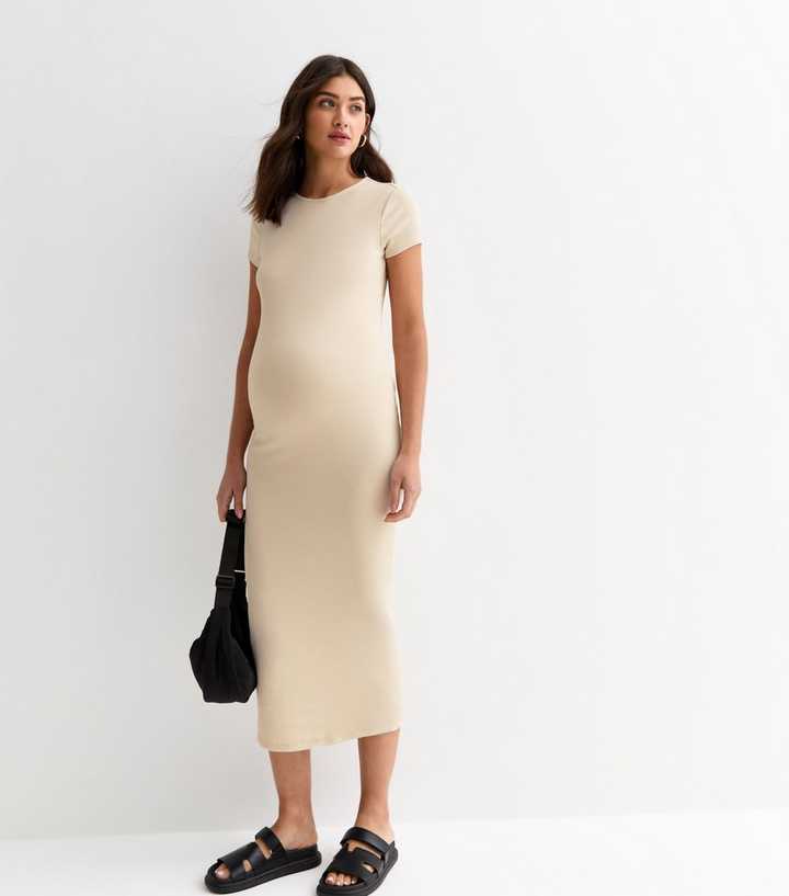 navy blue and grey combination dress Kaiala Plus Size V Neck T Shirt Midi Dress – Pluspreorder main image 1