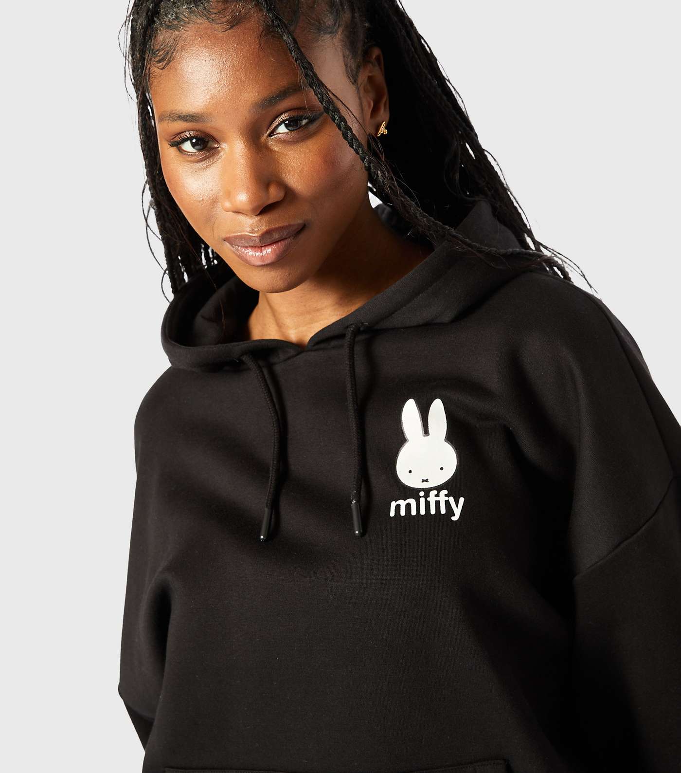 Skinnydip Black Miffy Logo Hoodie Image 4