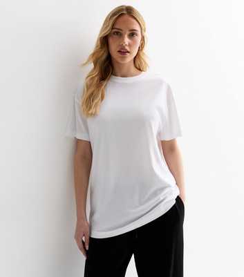 Longline T-Shirts, Womens Longline Tops in Black & White