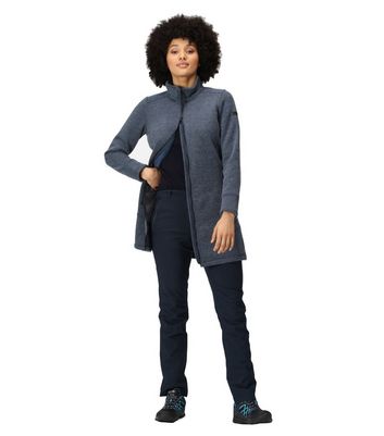 Regatta Blue Anderby Longline Fleece Jacket New Look