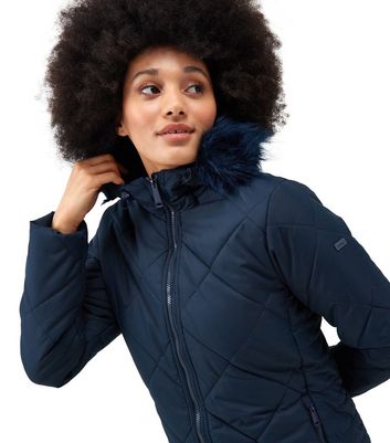 Regatta Navy Fritha II Insulated Parka Jacket New Look