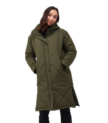 Regatta Khaki Green Cambrie Quilted Jacket New Look