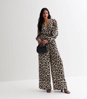 Animal print jumpsuit new look online