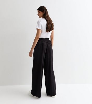 Black paperbag trousers hotsell