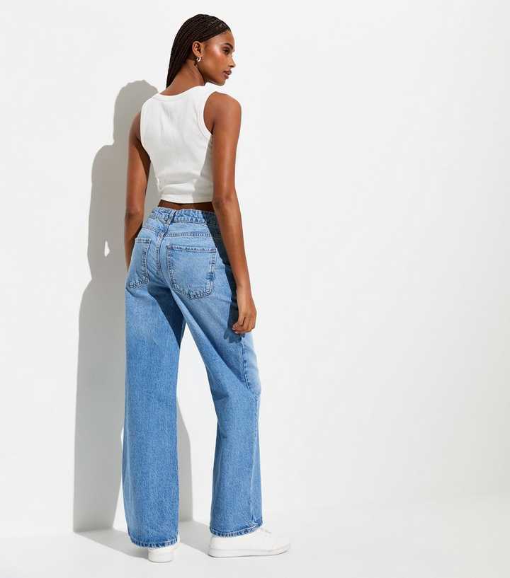 ASOS High Waisted Jeans in Blue for Men