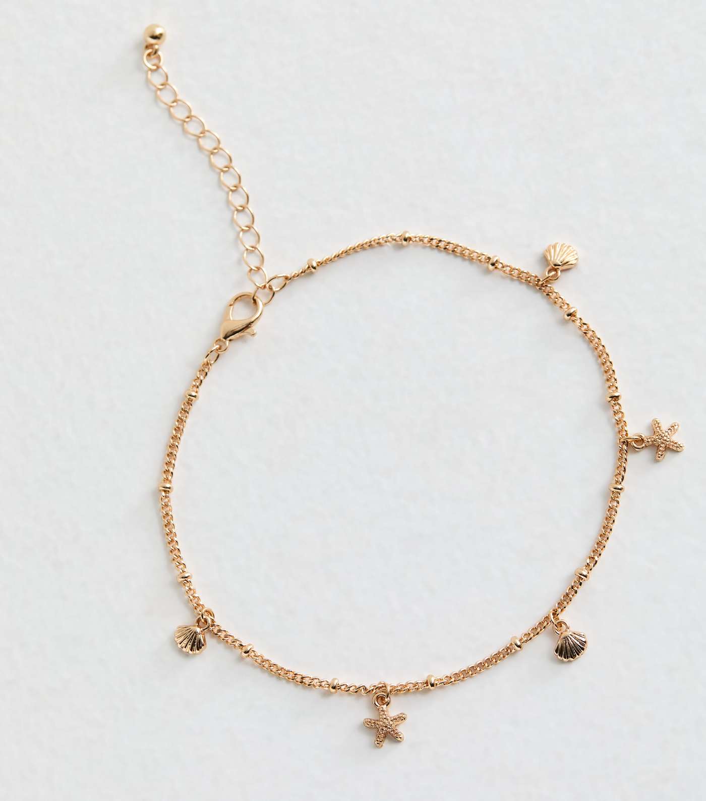 Gold Shell Charm Anklet Image 2