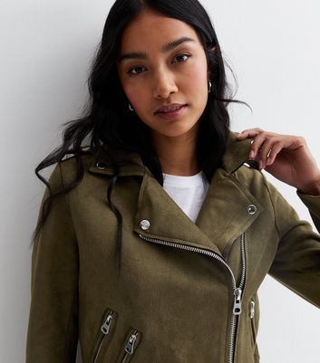 Dark green suede jacket best sale