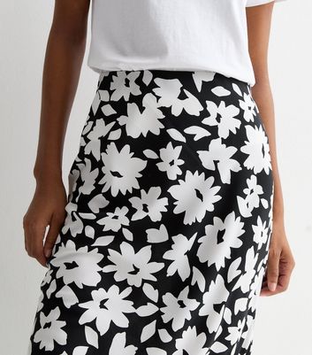 New look black and white skirt best sale