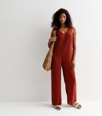 New look rust jumpsuit online