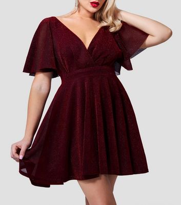 New look red sparkly hot sale dress