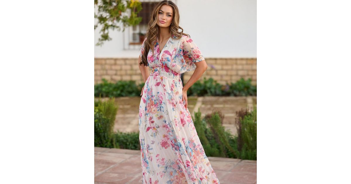sachin and babi light blue dress South Beach White Chiffon Maxi Dress