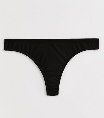 Black Micro Thong New Look