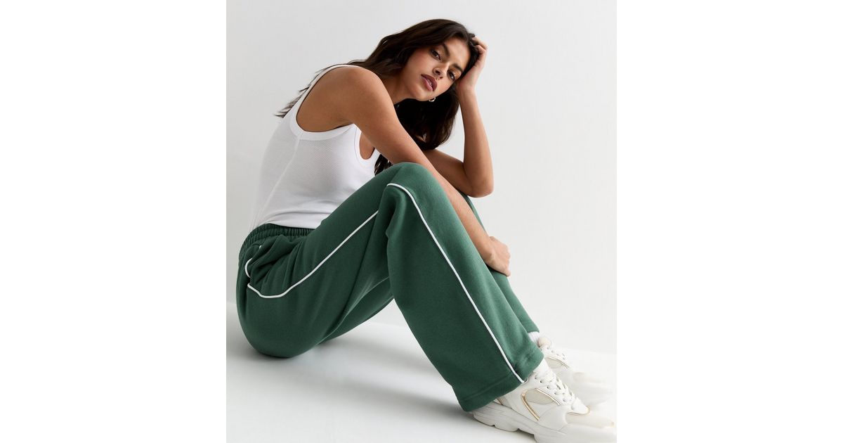 Pink Vanilla Green Straight Leg Joggers | New Look