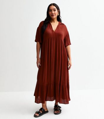 shirt smock midi dress