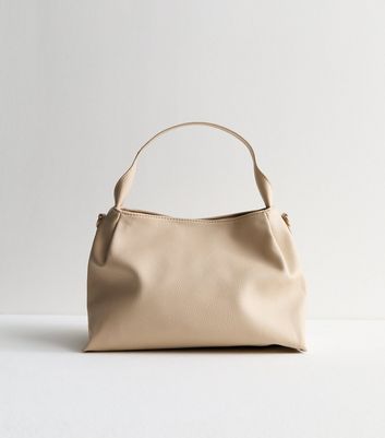 Stone Leather-Look Tote Bag New Look
