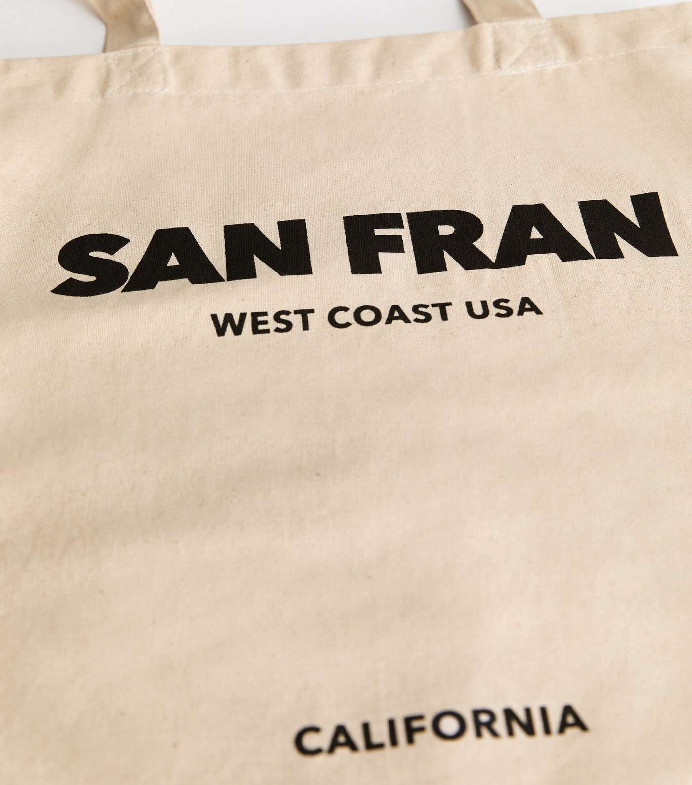 Stone San Fran Shopper Cotton Tote Bag Image 3