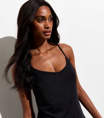 Black stretch dress online