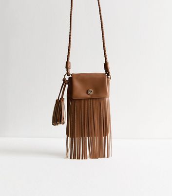 Coach Tan Tassel 2024 Large Leather Cross