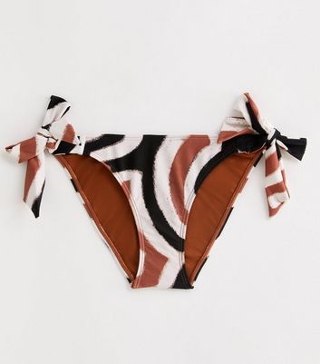 Brown Side-Tie Bikini Bottoms New Look