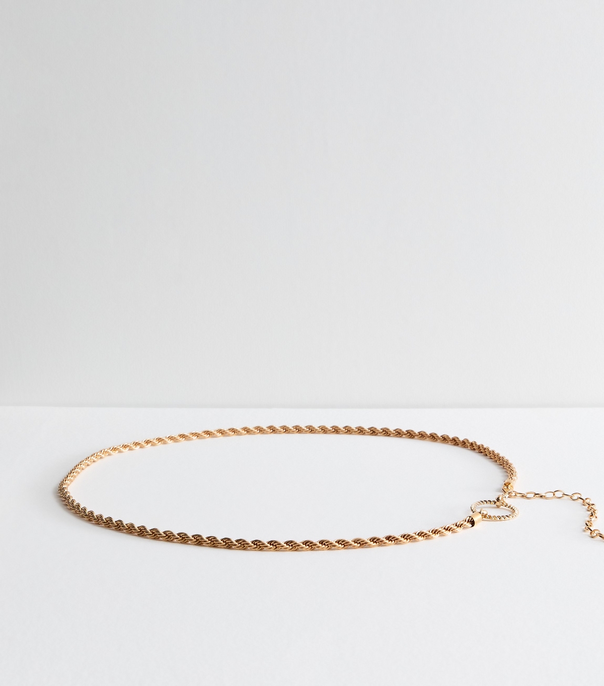 Plus Size Gold Twisted Chain Belt Curves New Look