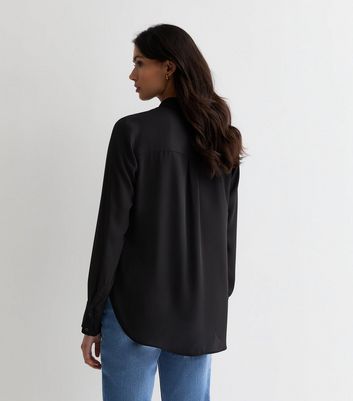 Tall Black Long Sleeve Shirt New Look