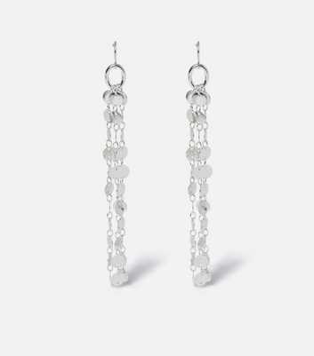 Muse Silver Circle Chain Drop Earrings