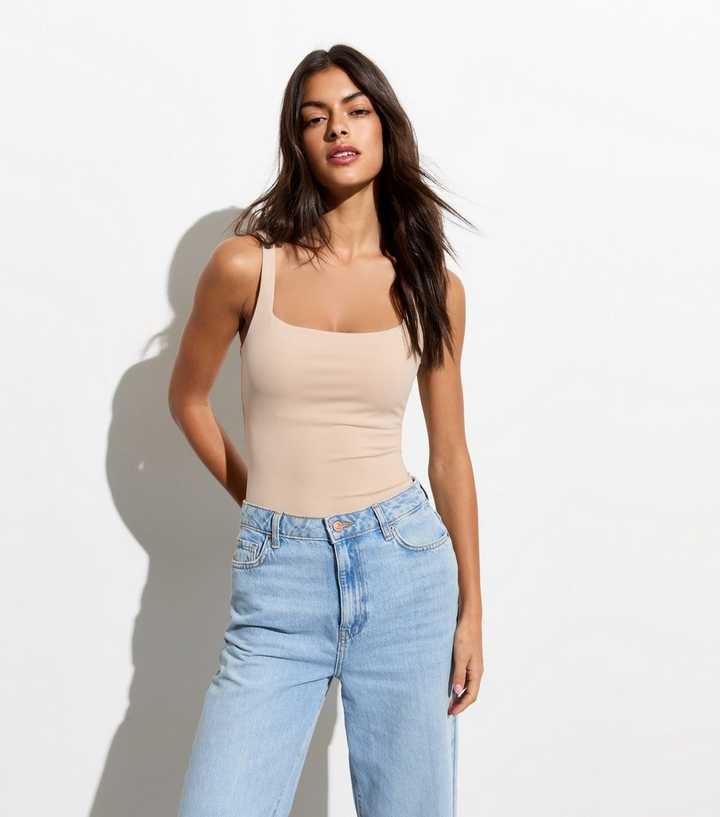 Stone Square Neck Bodysuit