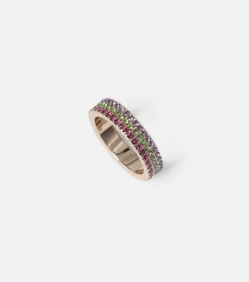 Freedom Multicoloured Stone Ring New Look