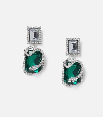 New look clearance green earrings