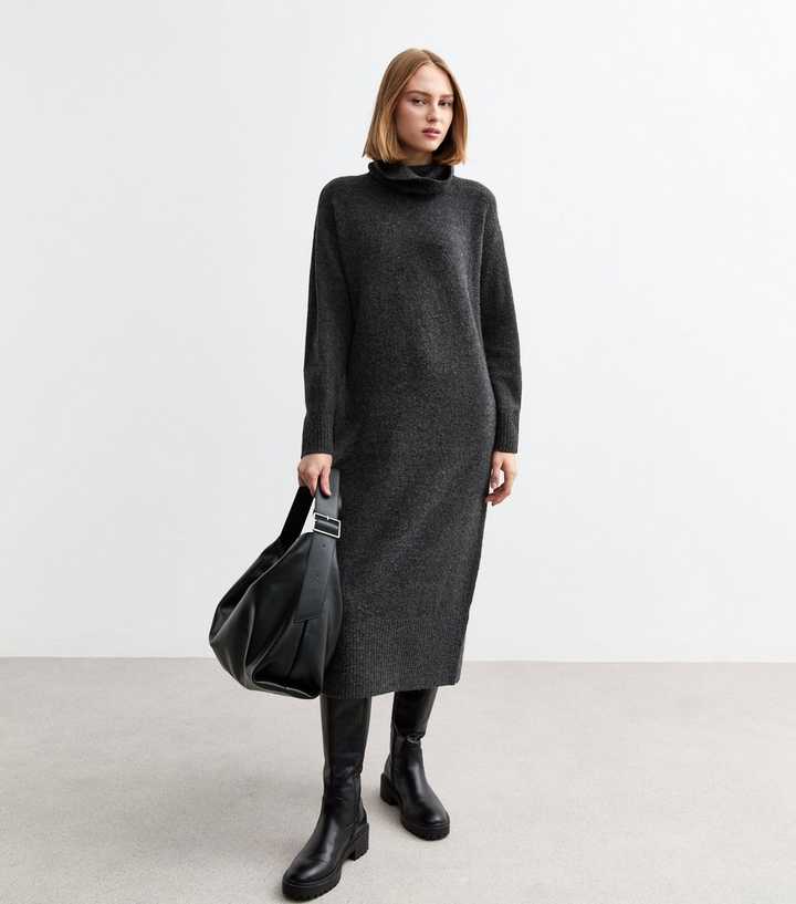 Jumper Dress Zara Roll Neck Dress Maxi Dress Zara Jumper Dress