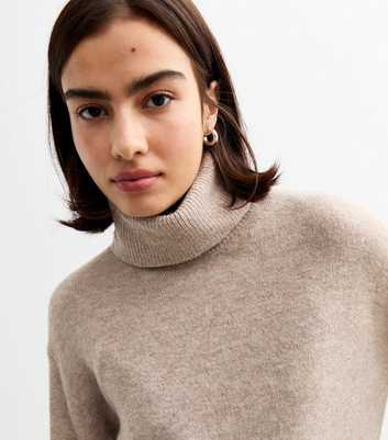 Mink Roll Neck Step Hem Jumper