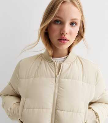 Girls Stone Crop Puffer Jacket 