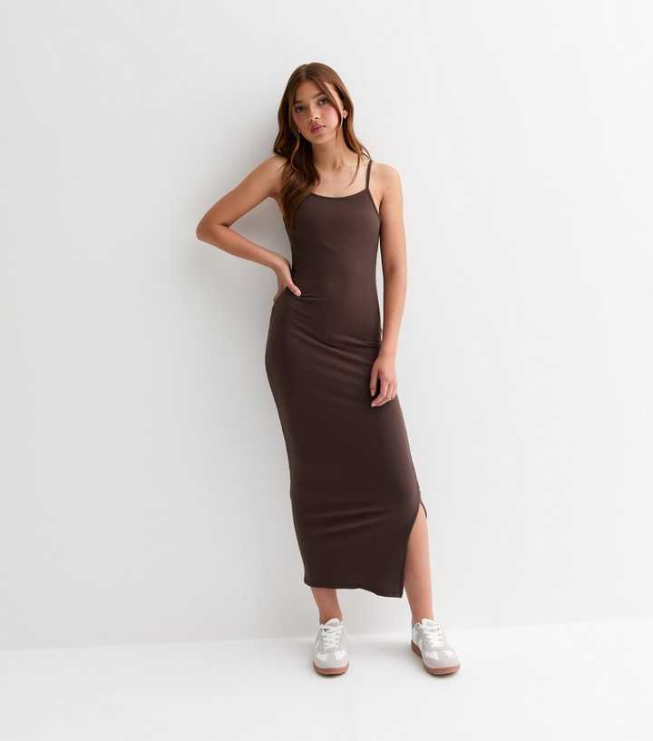 chinese dress ladies Strappy Maxi Flare Hem Bodre Dress main image 1