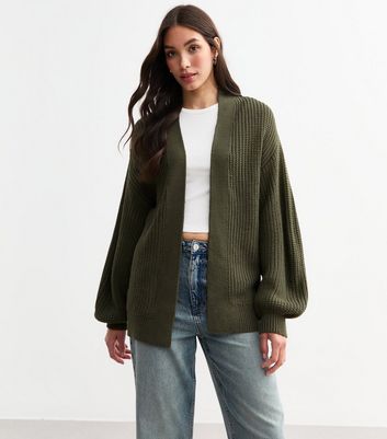 New look khaki cardigan best sale