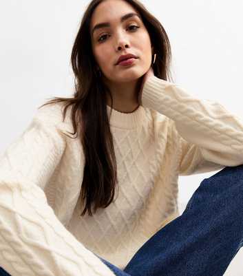 Cream Cable Knit Jumper