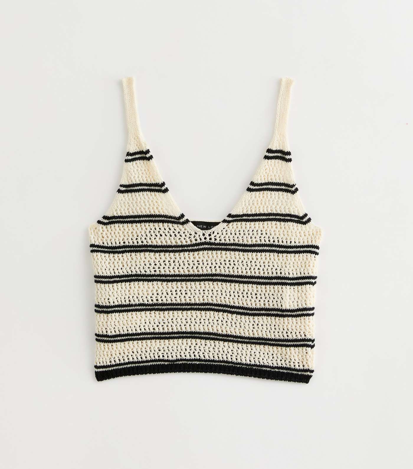 Black Crochet-Knit Vest Top  Image 5
