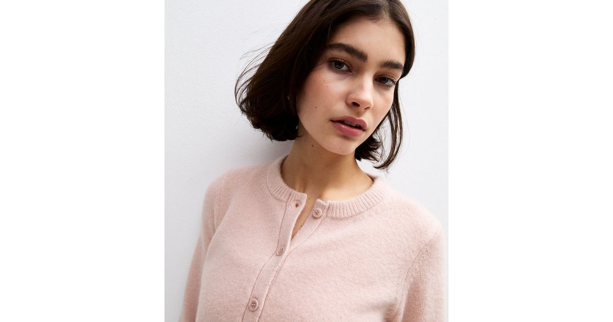 Crew Neck Knit Cardigan
