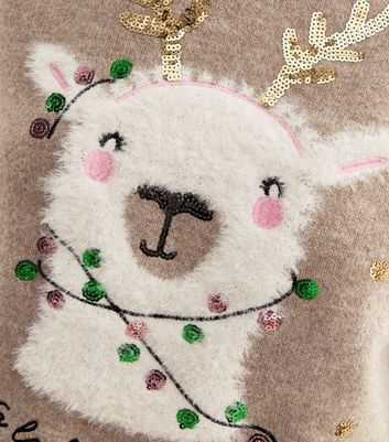 New look llama christmas jumper best sale