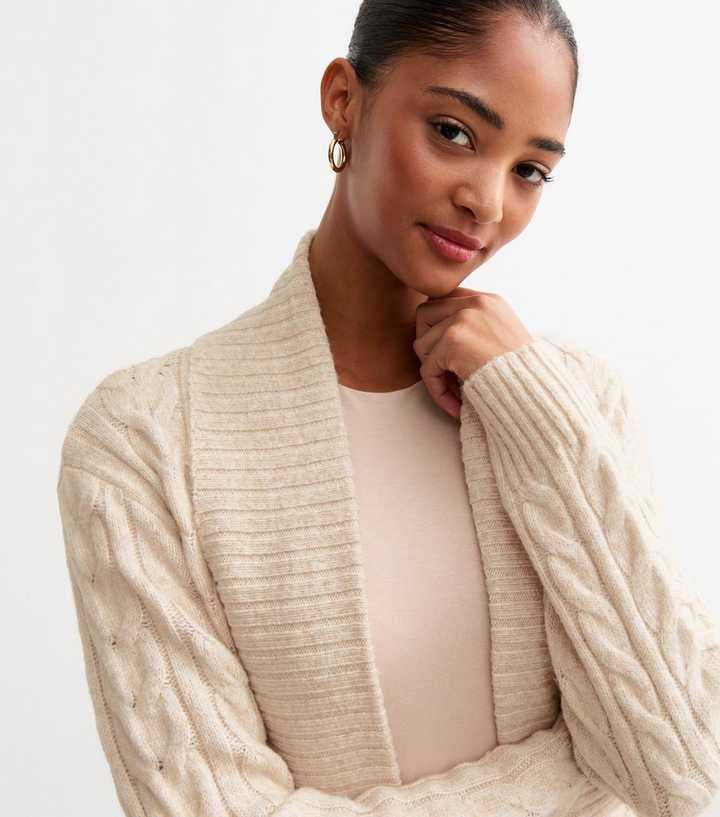 Cardigan Long BCBG Max Azria - Couleur Crème - Taille M - Manches Longues - Ouverture Devant - Neuf Avec étiquette