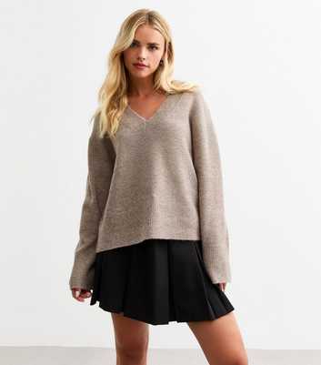 Petite Mink V Neck Jumper 