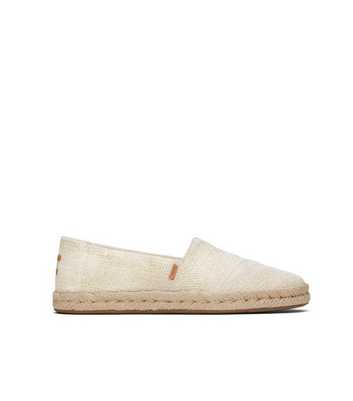 TOMS Cream Rope Trim Slip On Espadrilles
