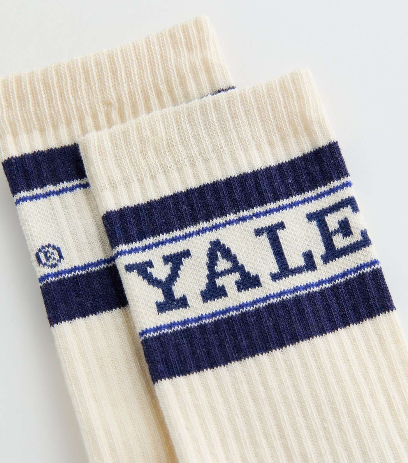 Cream Yale University Tube Socks Image 3